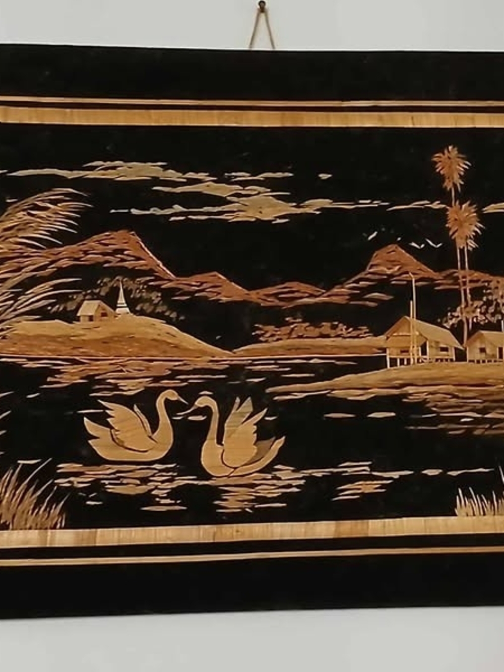 Antique handmade picture purchased in Burma